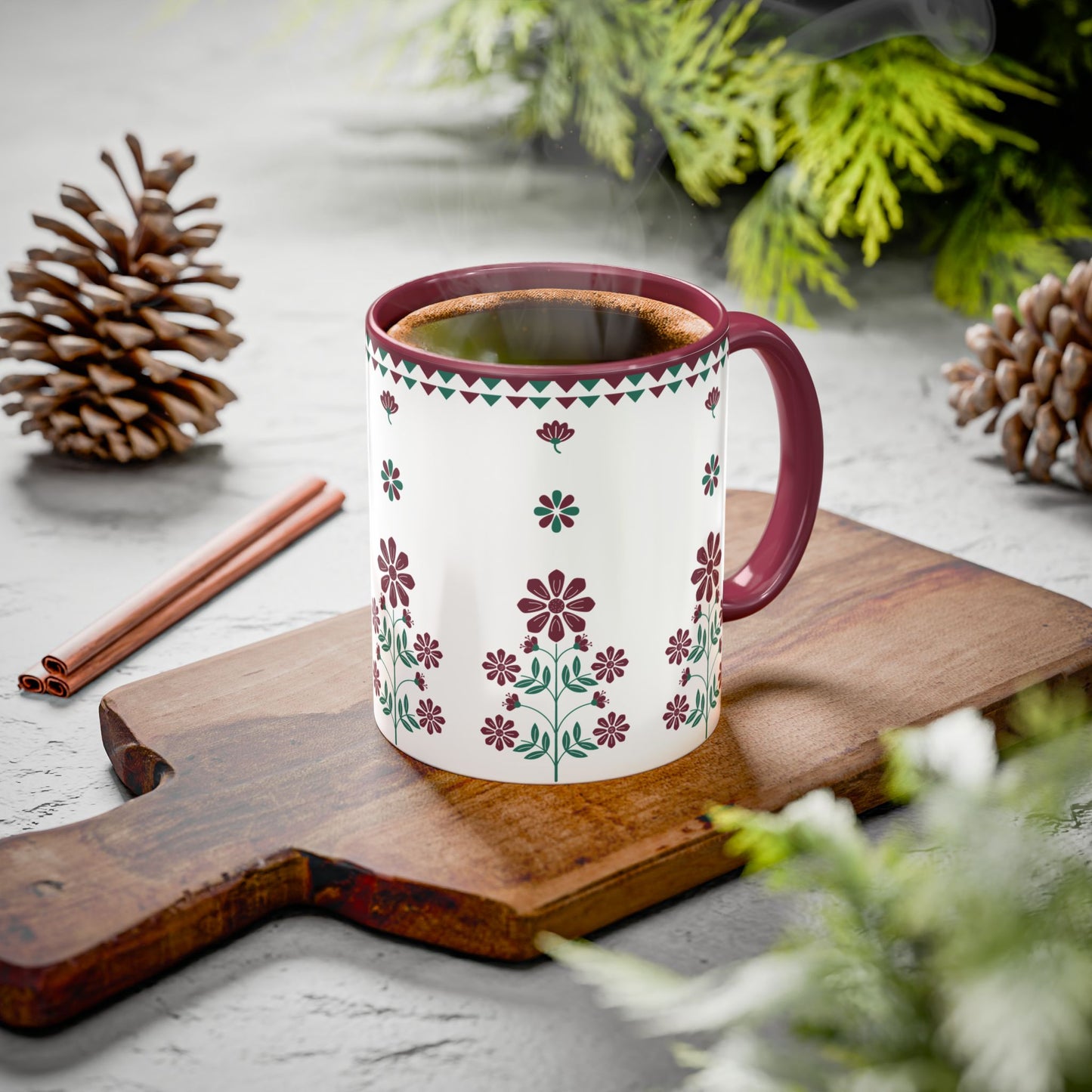 Wildflower Meadow Folk Art Mug