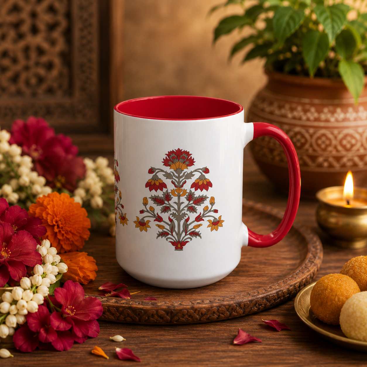 Kalamkari Bloom Mug