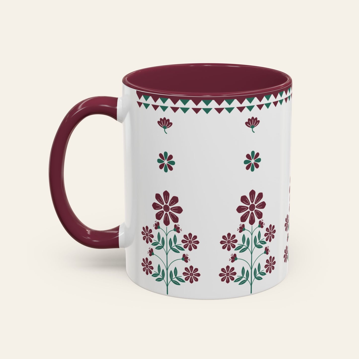 Wildflower Meadow Folk Art Mug