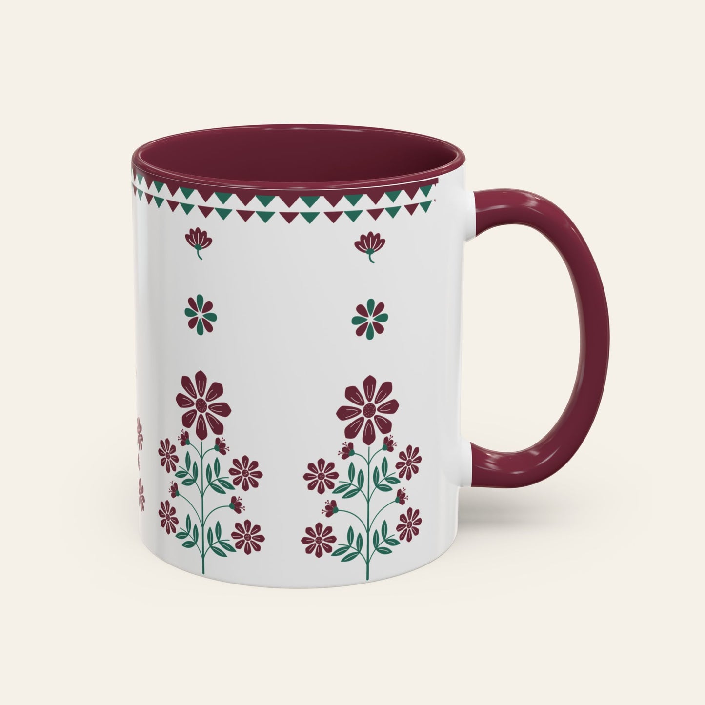 Wildflower Meadow Folk Art Mug